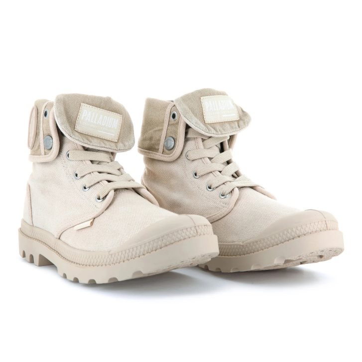 Palladium Baggy Women's Boots Beige | UK D456-PWY